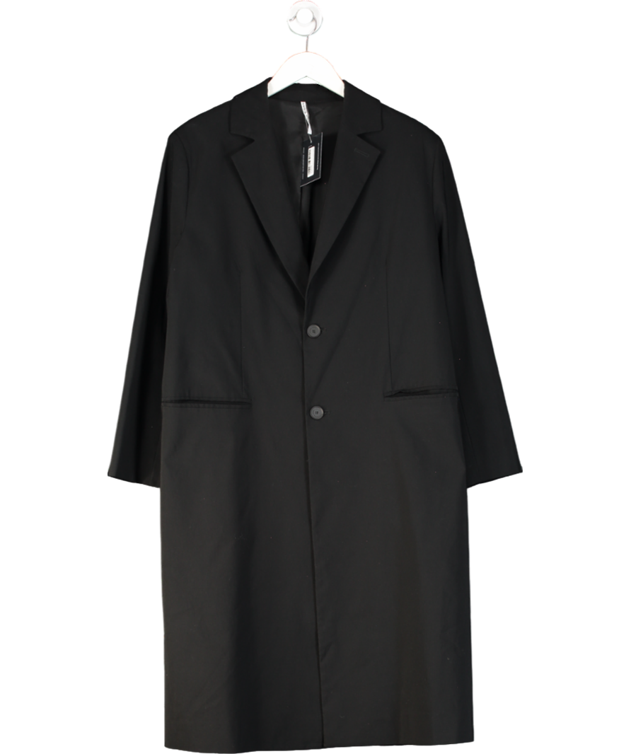 Liviana Conti Black Single Breasted Coat UK L