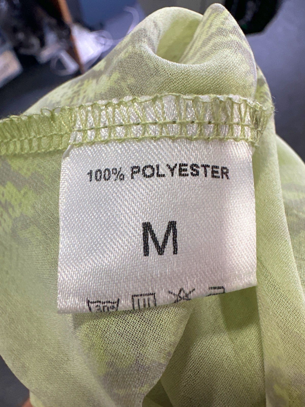 Unbranded Green Patterned Two-Piece Set UK M