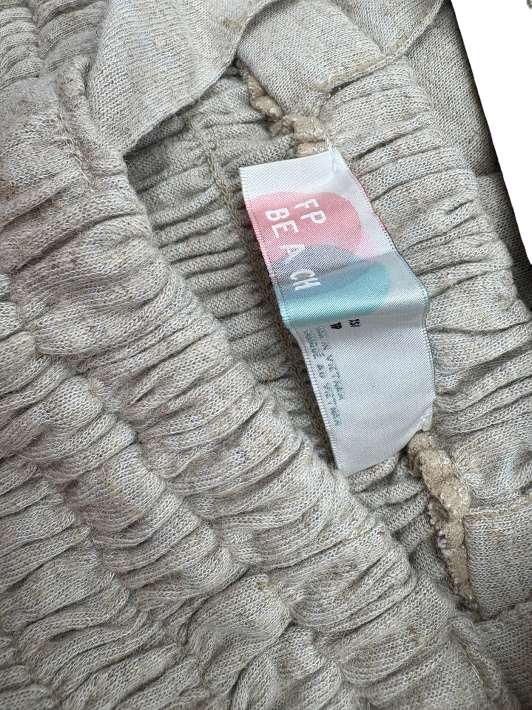 Free People Beige Homecoming One Piece Jumpsuit UK XS