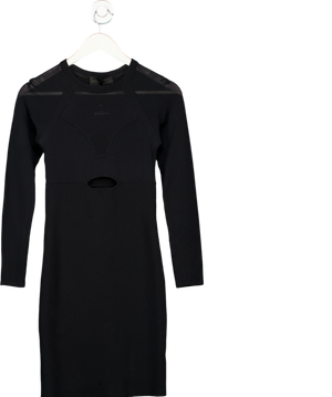 Kendall + Kylie Black Long Sleeve Cut Out Dress UK S