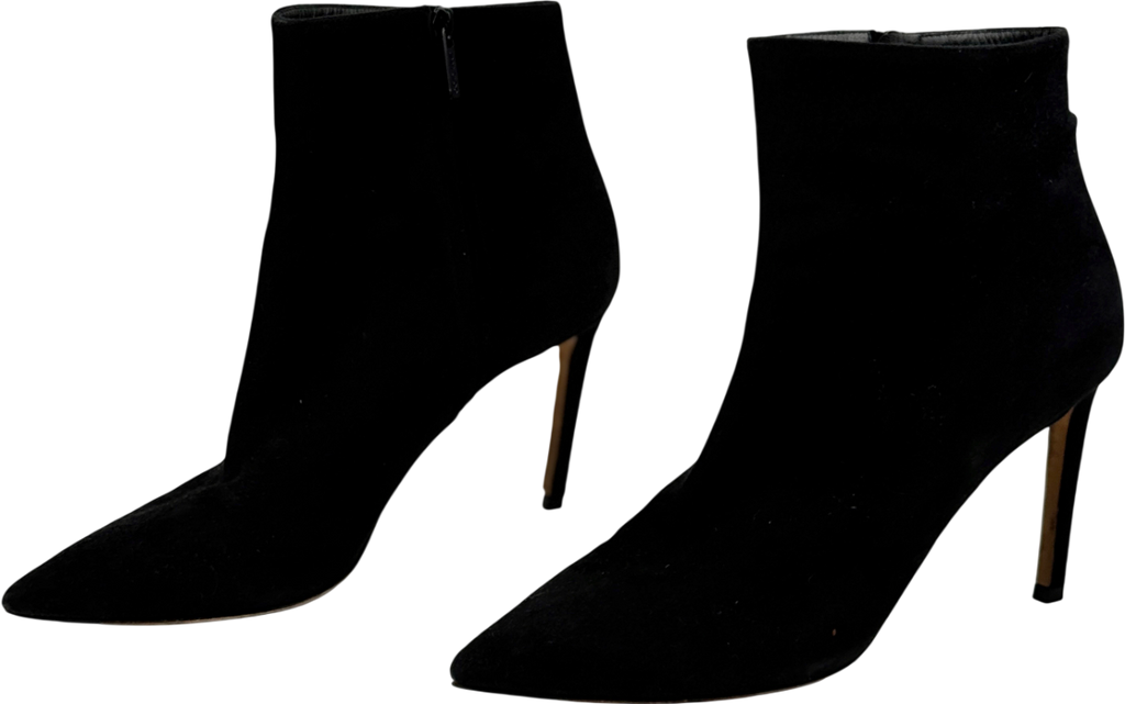 Jimmy Choo Black Helaine 85 Suede Ankle Boots UK 7 EU 40 👠