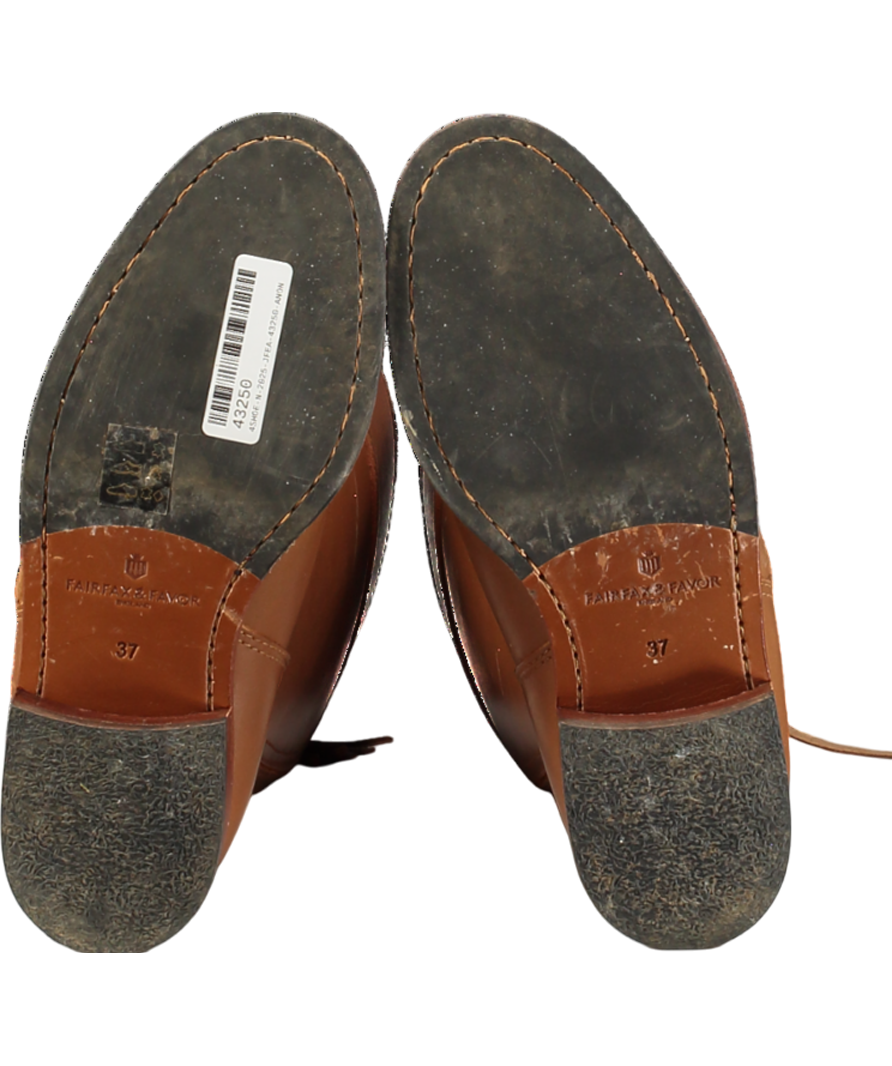 Fairfax & Favor Brown Regina Leather Boots UK 4 EU 37 👠