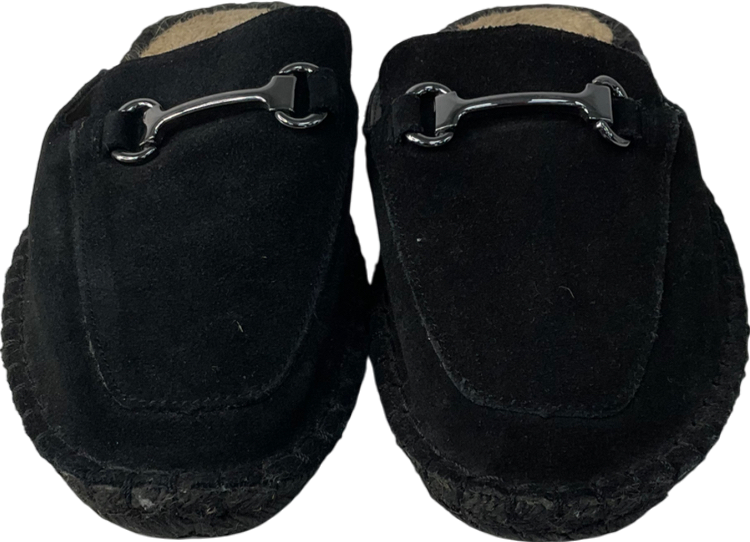 Black Suede Backless Loafer UK 5 EU 38 👠