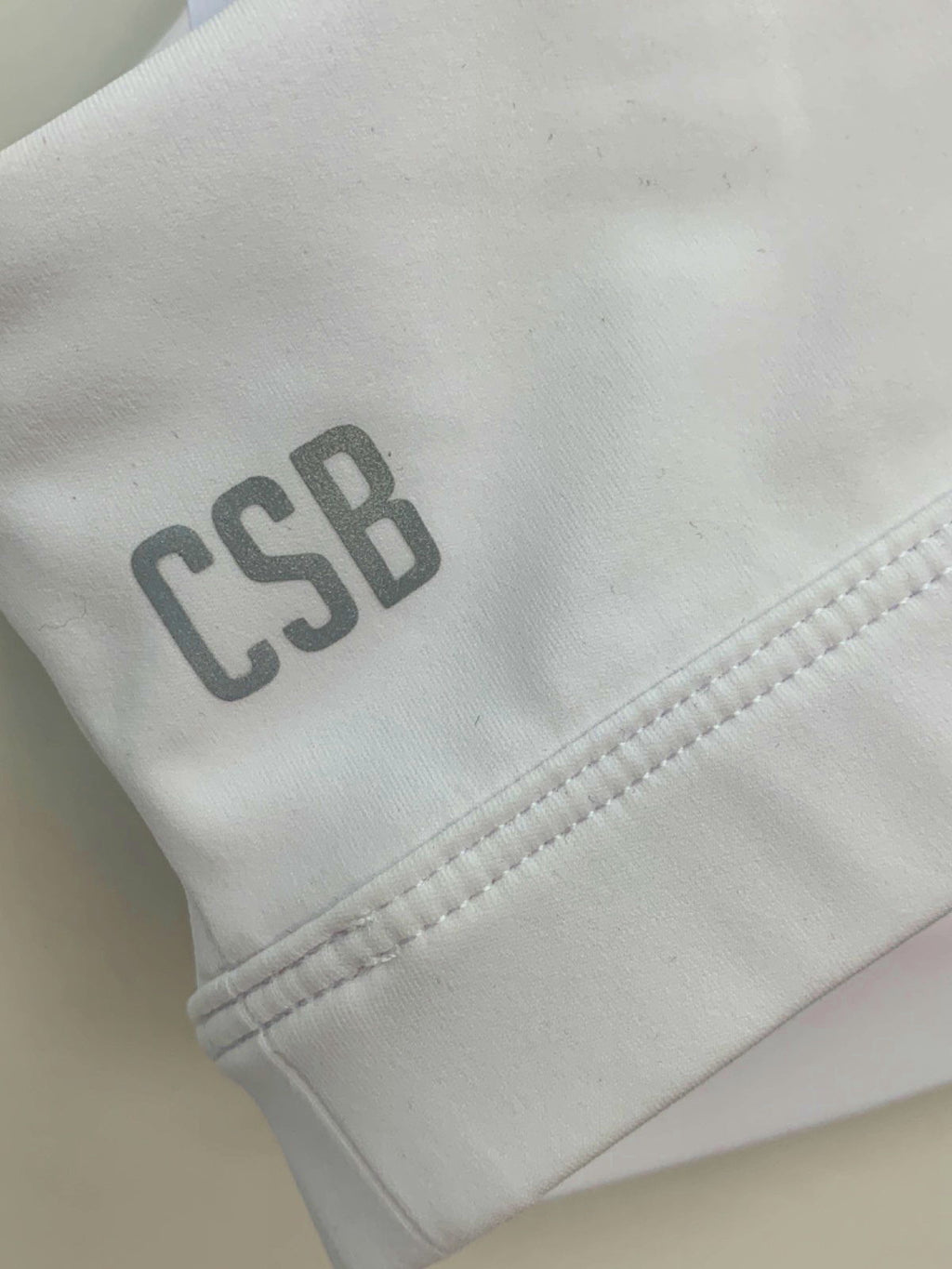 CSB White Sports Bra UK M