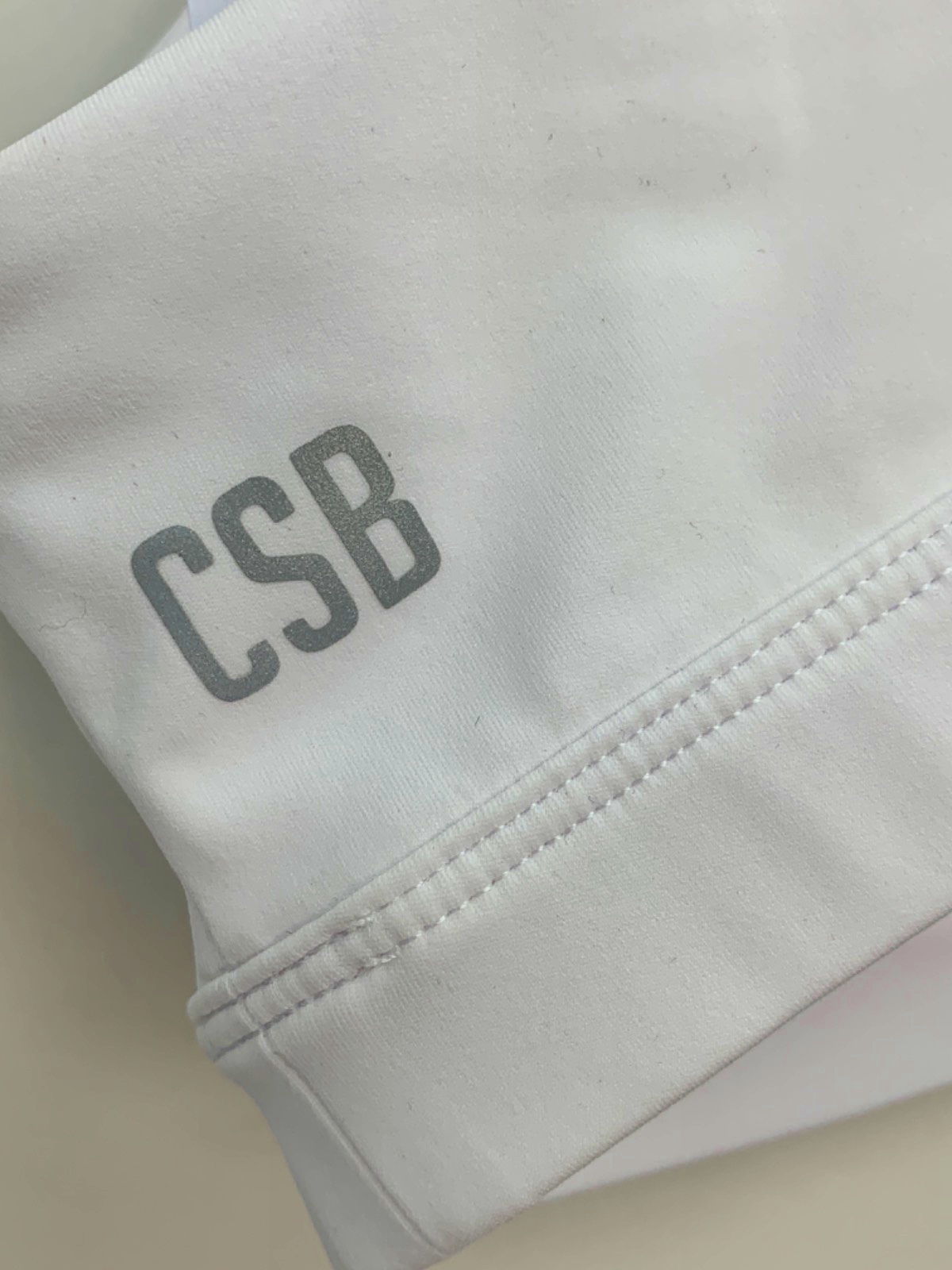 CSB White Sports Bra UK M