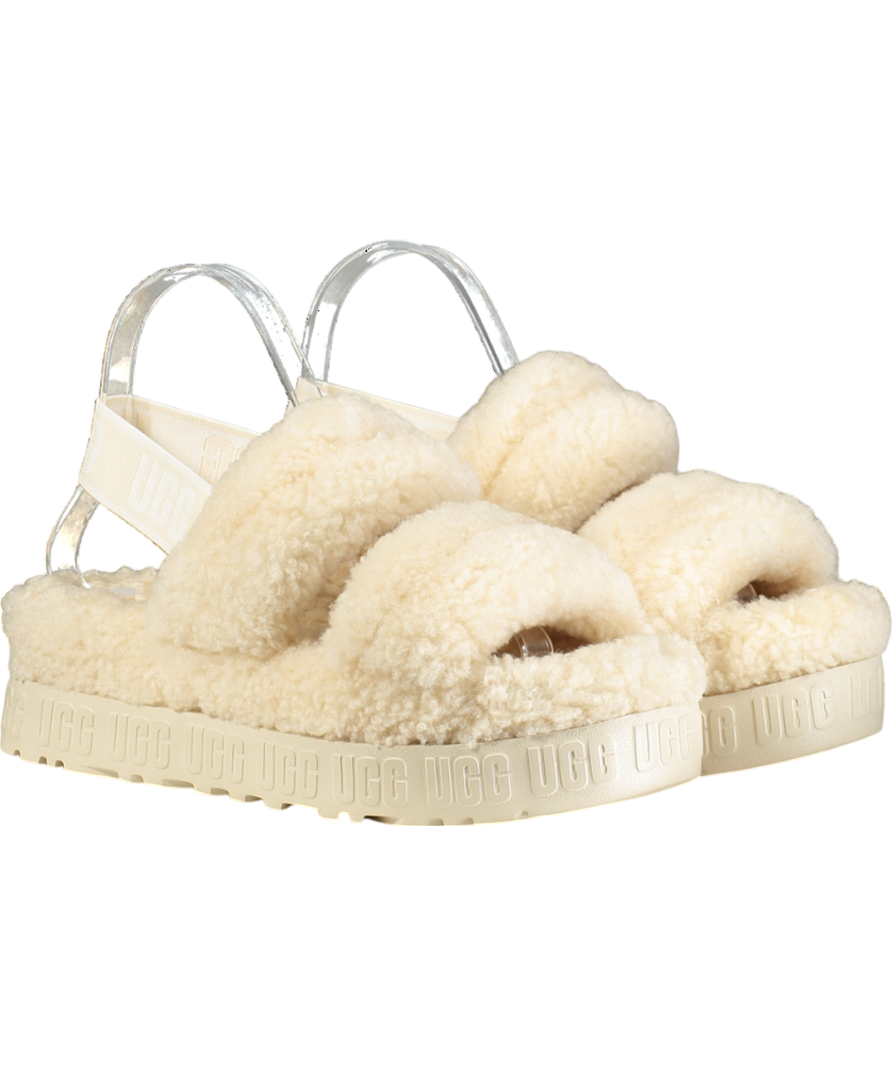 UGG Cream Oh Fluffita Sliders UK 6 EU 39 👠