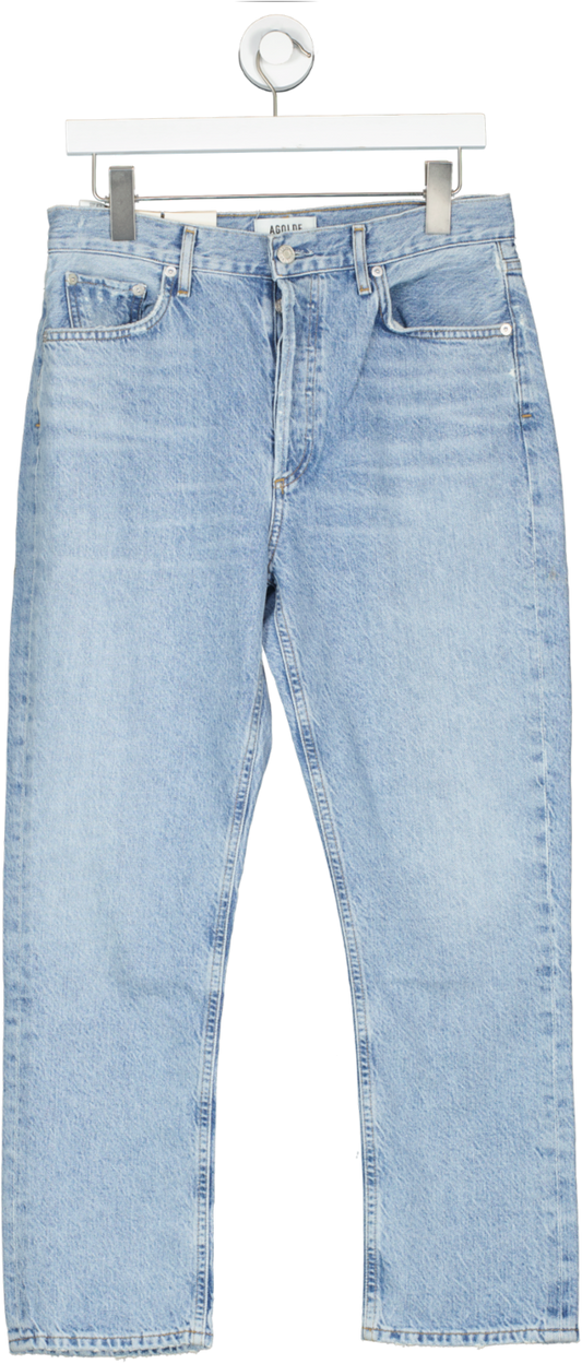 AGOLDE Blue Riley High-rise Straight Leg Crop Jeans BNWT UK 10