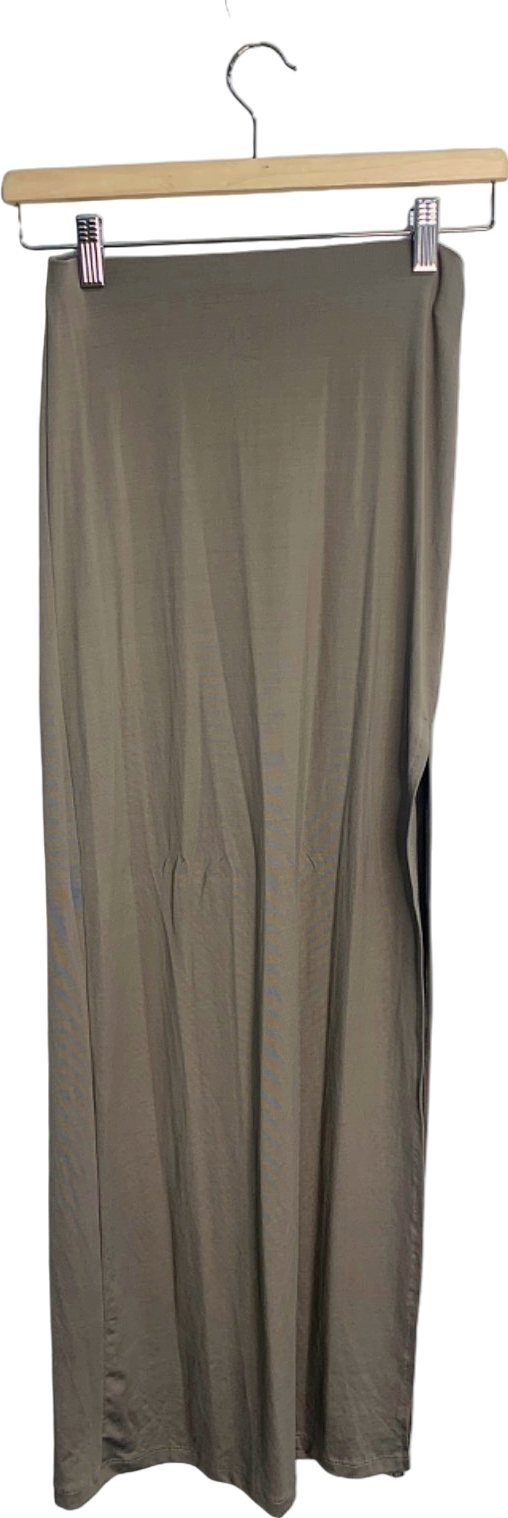 Bershka Olive Green Maxi Skirt XS (UK 4)