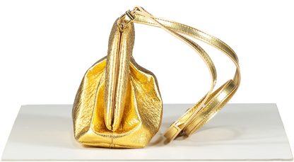 THEMOIRE Metallic Mini Gea Clutch Bag - Gold
