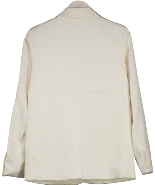 4th & Reckless Cream Satin Tailored Blazer- Camille UK 8