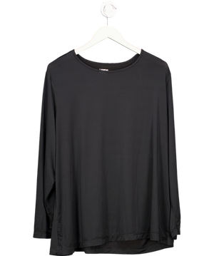 Lands end Black Long Sleeve Round Neck Top UK 28