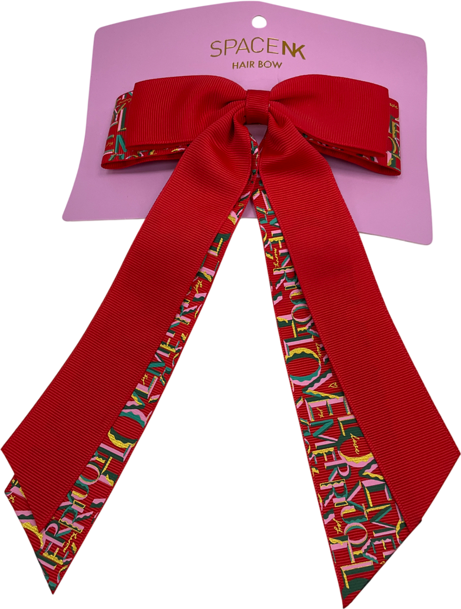 spaceNk Festive Hair Bow Clip One size