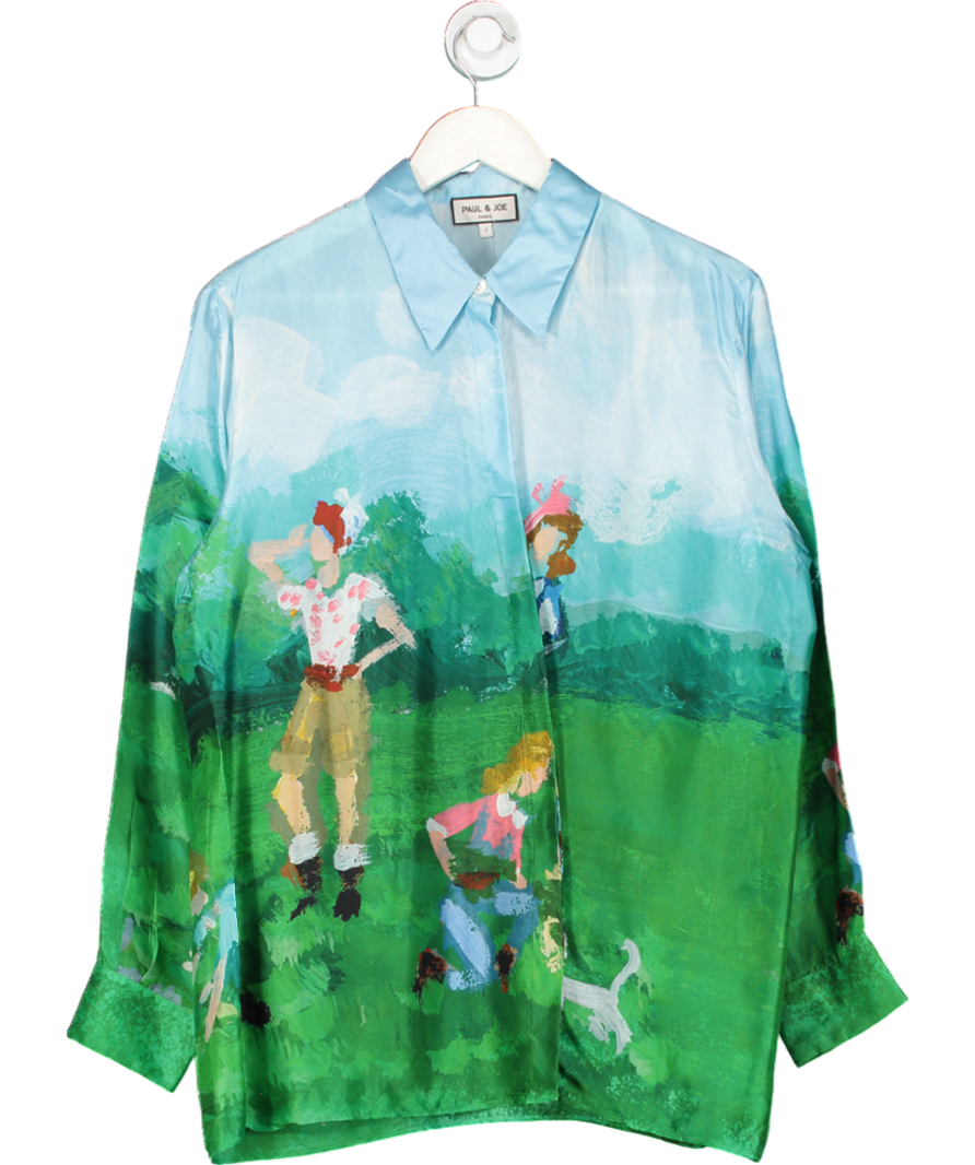 Paul & Joe Multicoloured Loose And Oversized Printed Shirt SZ2 UK M