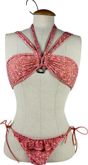 Love Stories Pink Distrust Floral Bikini UK 6