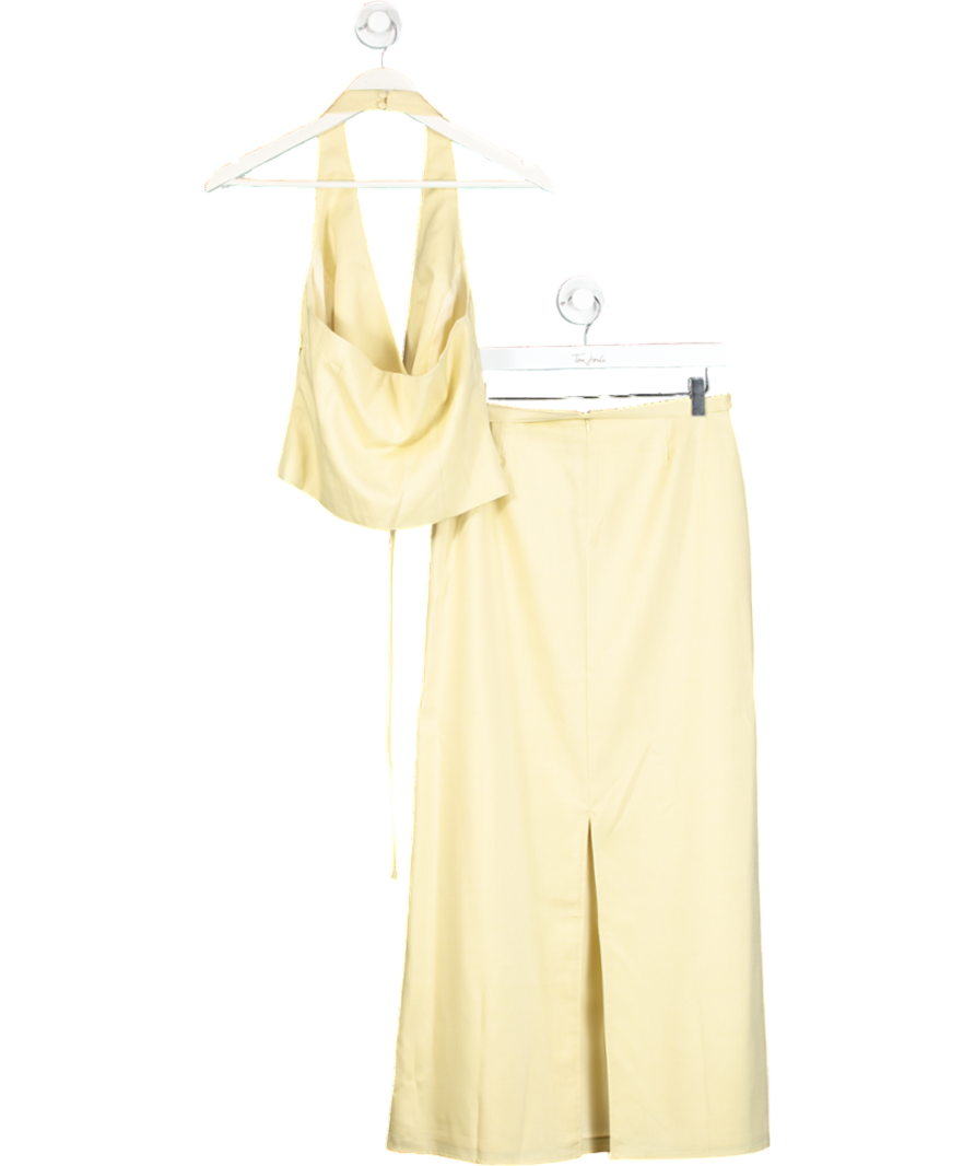 Peppermayo Yellow Azura Maxi Skirt And Halter Top UK 8