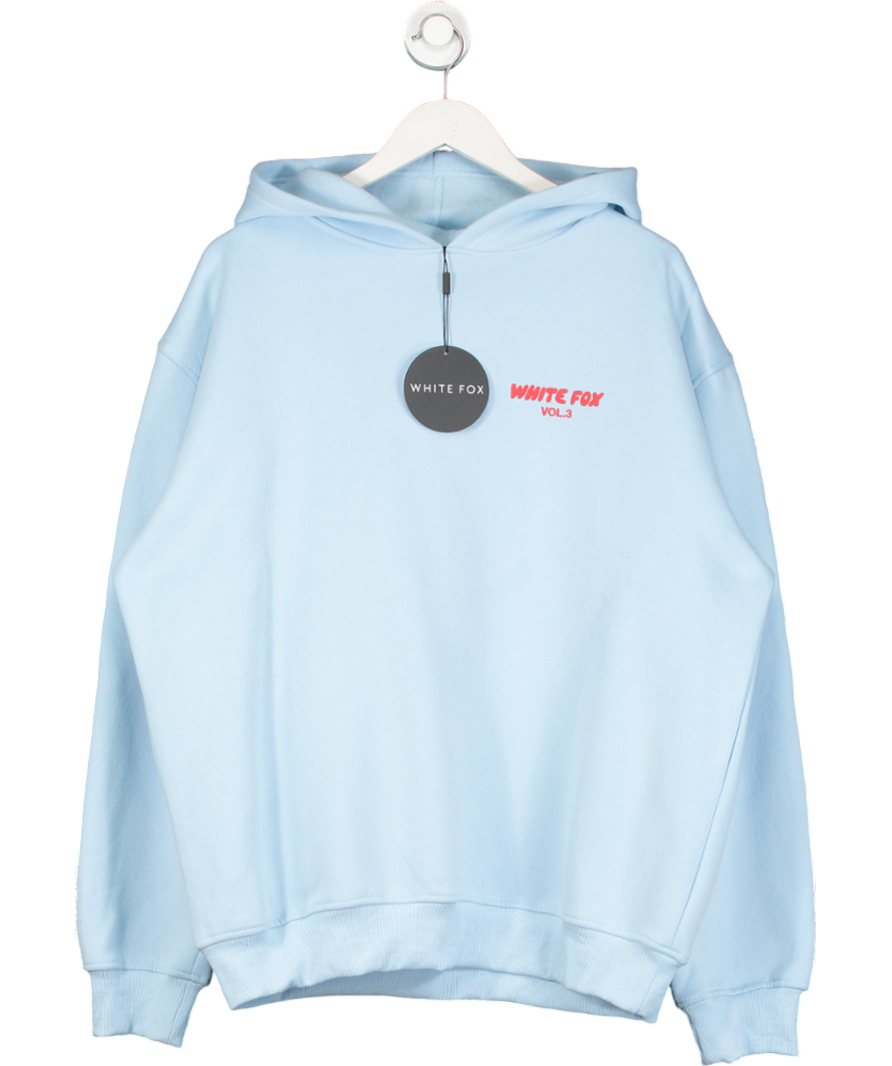 White Fox Blue Offstage Hoodie Ice Pop UK L/XL
