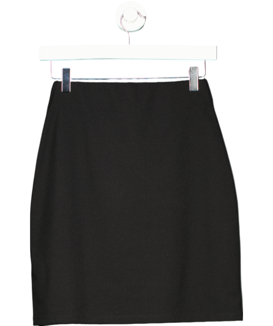 lipsy london Black Split Side Mini Skirt UK 6