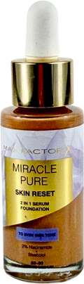 Max Factor Miracle Pure Skin Reset Serum Foundation 60/80 Light Medium 30ml