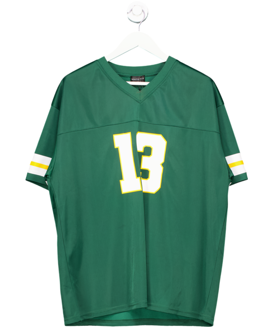 White Fox Friday Night Lights Oversized Jersey Dark Green UK M/L