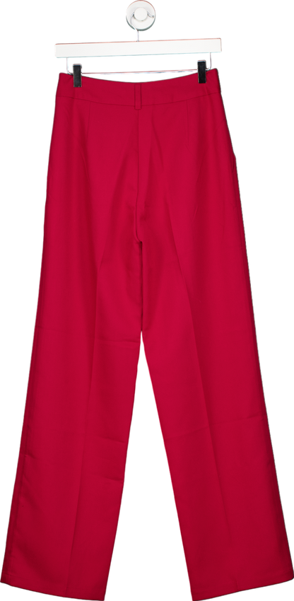 Love & Roses Red Wide Leg Trousers UK 10