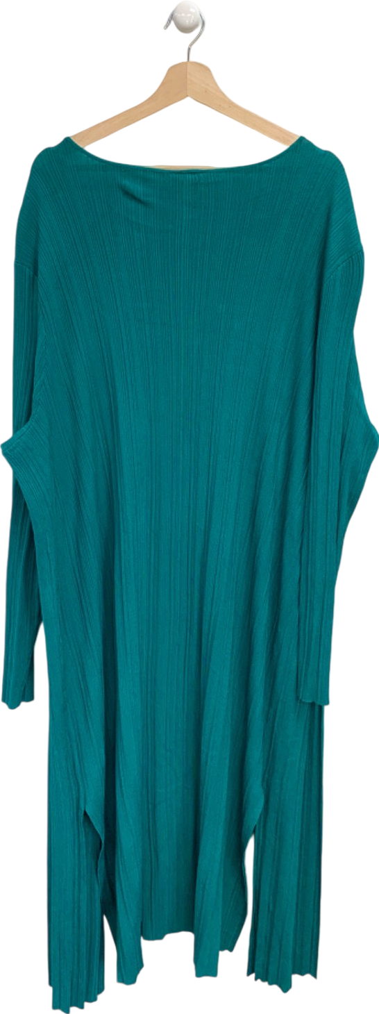 Selection Green Ribbed Open Cardigan UK 24-26