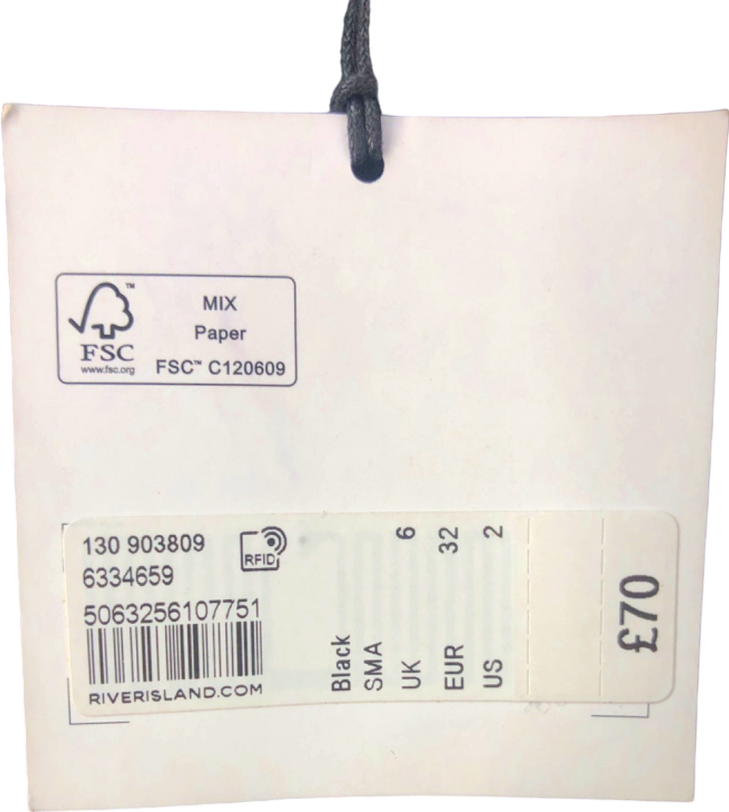 River Island Black Blazer Jacket UK 6