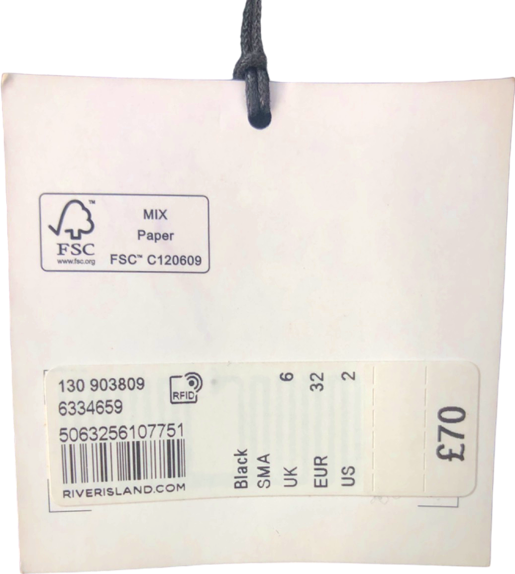 River Island Black Blazer Jacket UK 6