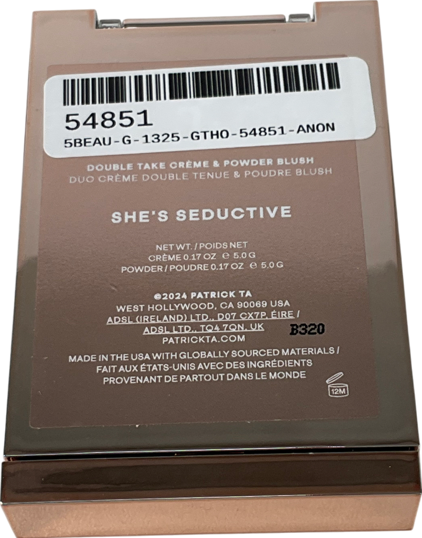 patrick ta Double-take Crème And Powder Blush Duo Shes Seductive 5g