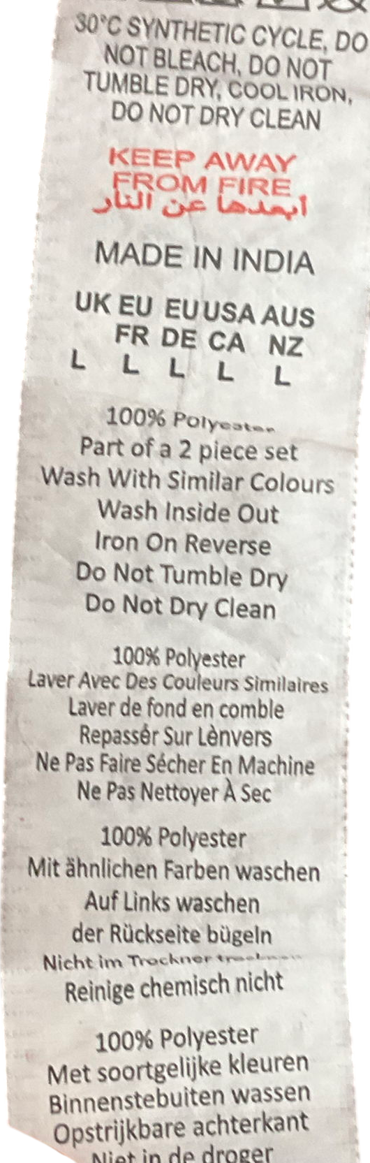 PrettyLittleThing Red Candy Stripe Satin Long Pj Set UK L