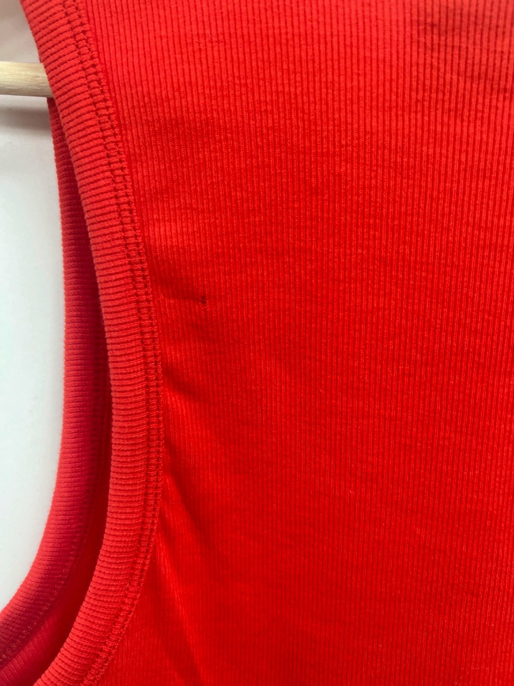 Urban Outfitters Red Ribbed Tank Top UK M