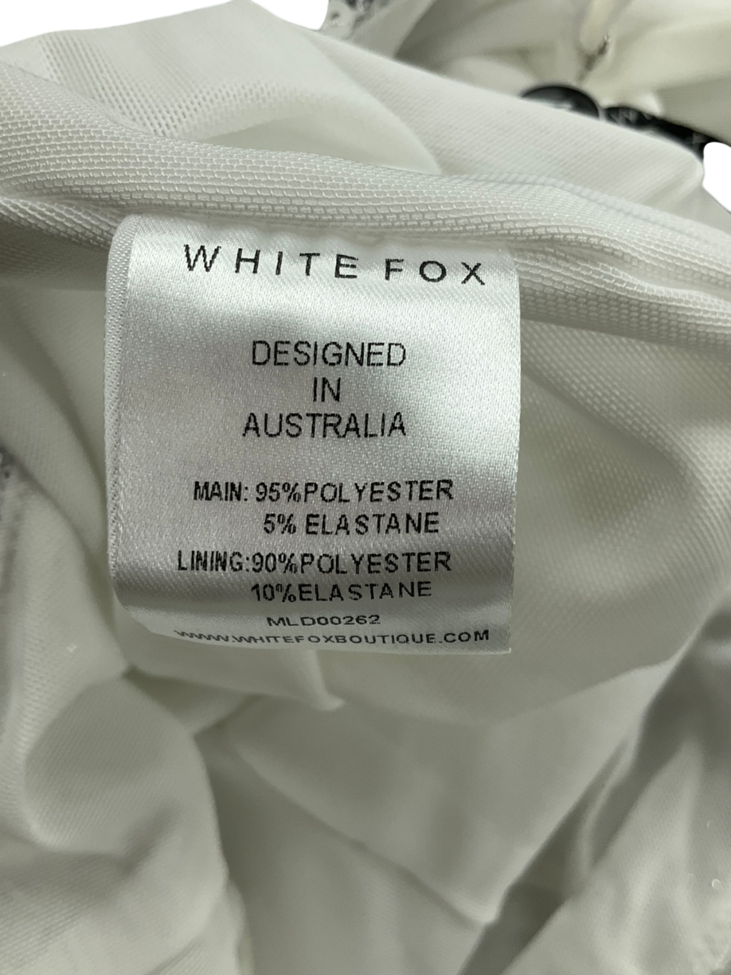 White Fox Metallic Gimmie The Light Mini Dress UK S