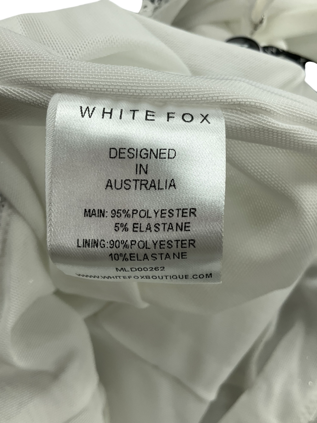 White Fox Metallic Gimmie The Light Mini Dress UK S