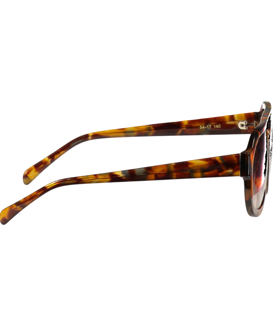 Vehla Brown Phoenix Sunglasses in case