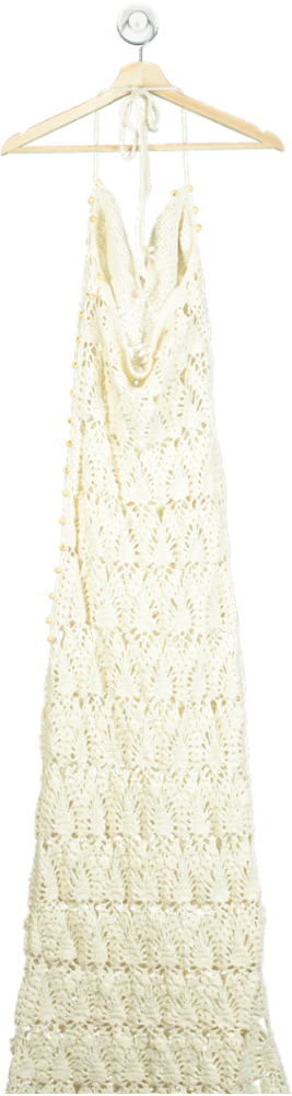 Tularosa Ivory Crochet Maxi Dress UK XS