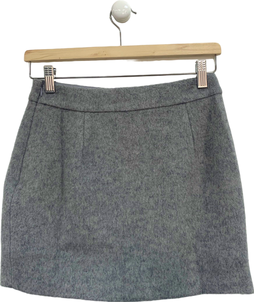 4th & Reckless Grey Mable Skirt UK 6