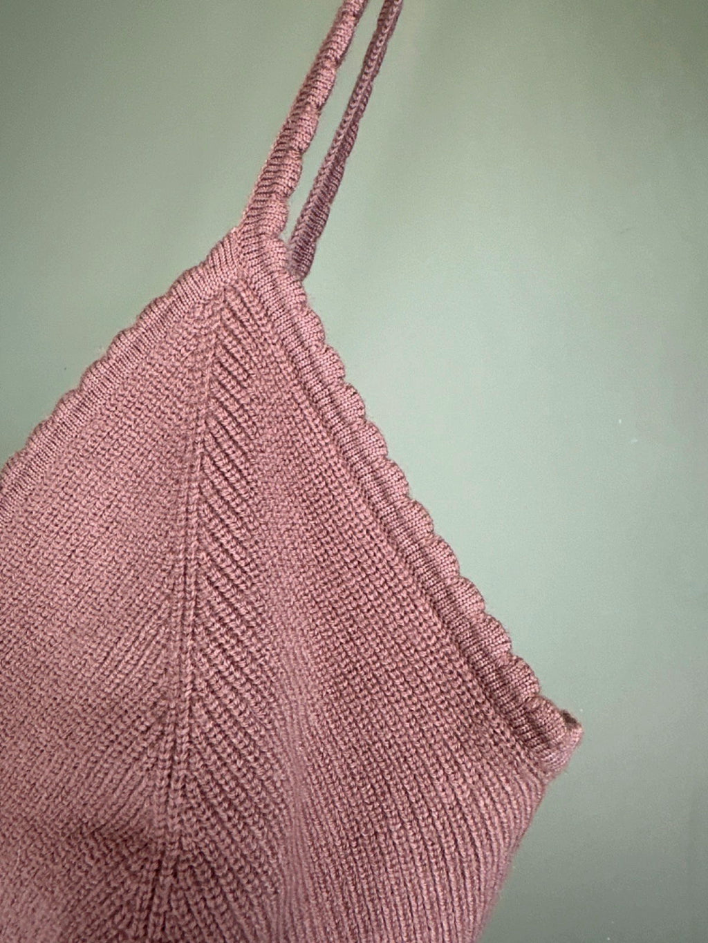 The Great Eros Brown Knit Crop Top UK M