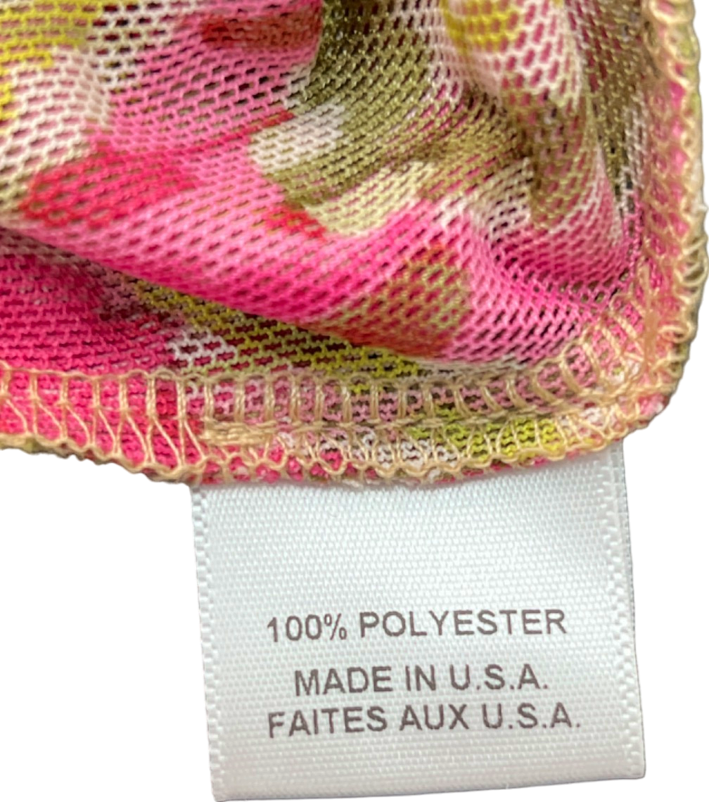 Misa Los Angeles Pink Multi-Color Halter Jumpsuit XS (UK 4)