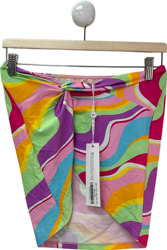 White Fox Multicoloured Sweet Sunset Twist Skirt UK XS/S