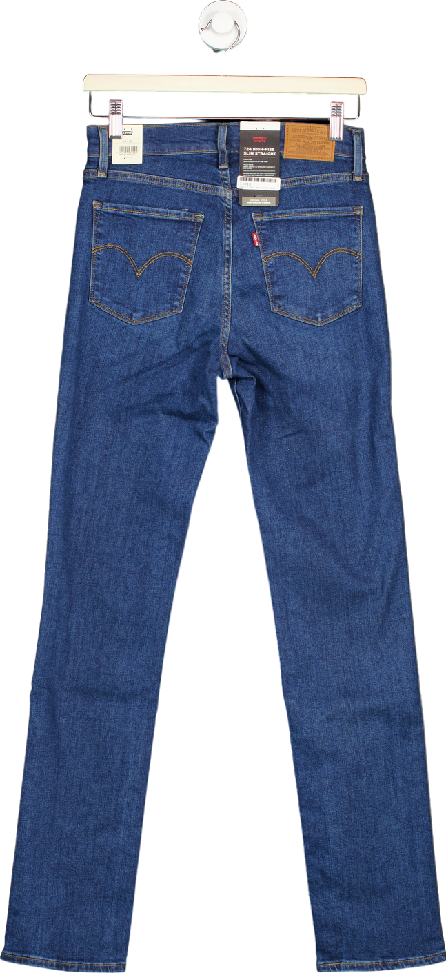 Levi's Blue 724 High-Rise Slim Straight Jeans W28