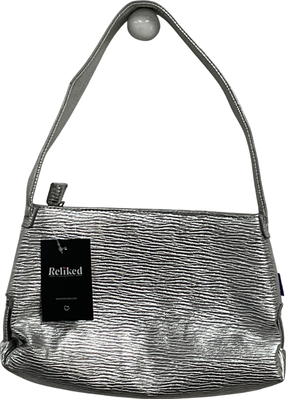 Hvisk Metallic Silver Shoulder Bag