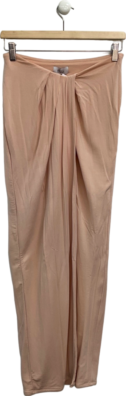 Oh Polly Nude Midi Skirt UK 10