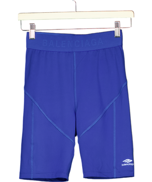 Balenciaga Blue Athletic Cut Shorts UK S