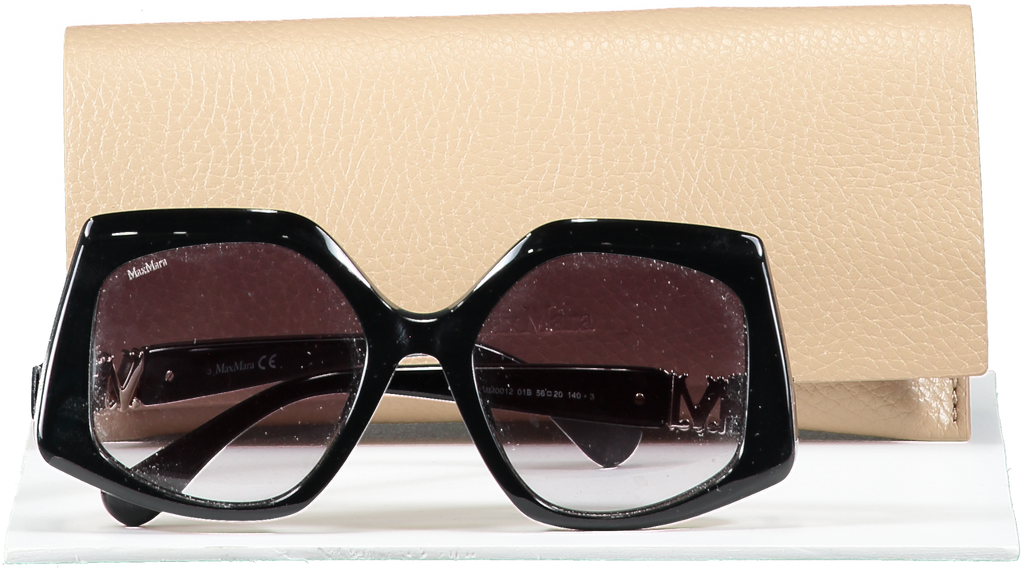 Max Mara Black Emme1 Sunglasses in case - Reliked display picture 2