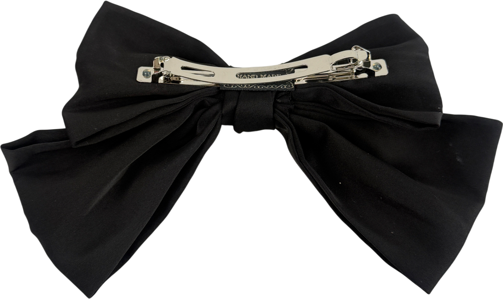 Anisa Sojka Black Handmade Hair Bow Clip