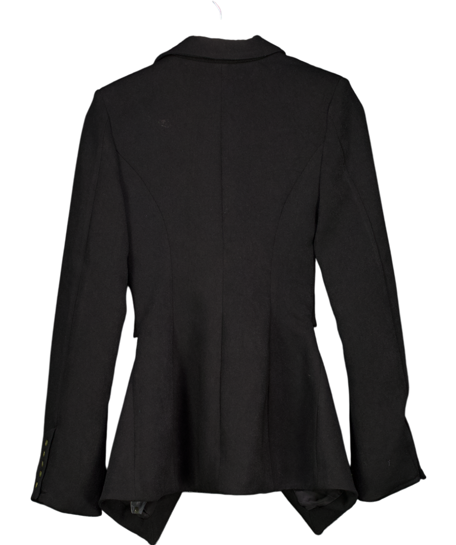 House of CB Black Nour Crepe Cutout Blazer UK M