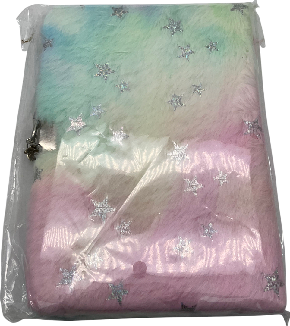 Multicoloured Half Magic Furry Notebook