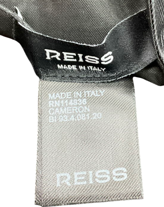 REISS Black Cameron Silk Grosgrain cumberbund