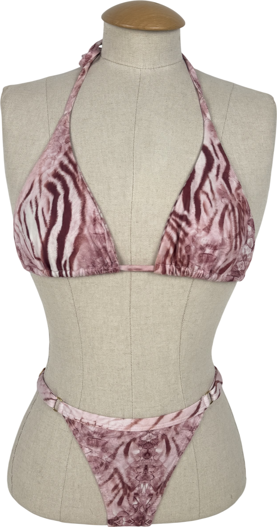 Grace Jacob Pink Tora Bikini UK S