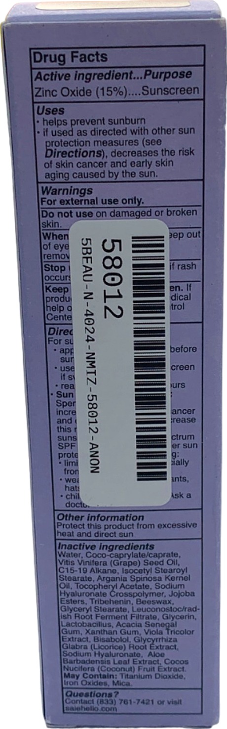 Saie Slip Tint Broad Spectrum SPF 35 Sunscreen Tinted Moisturizer Three 40 ml