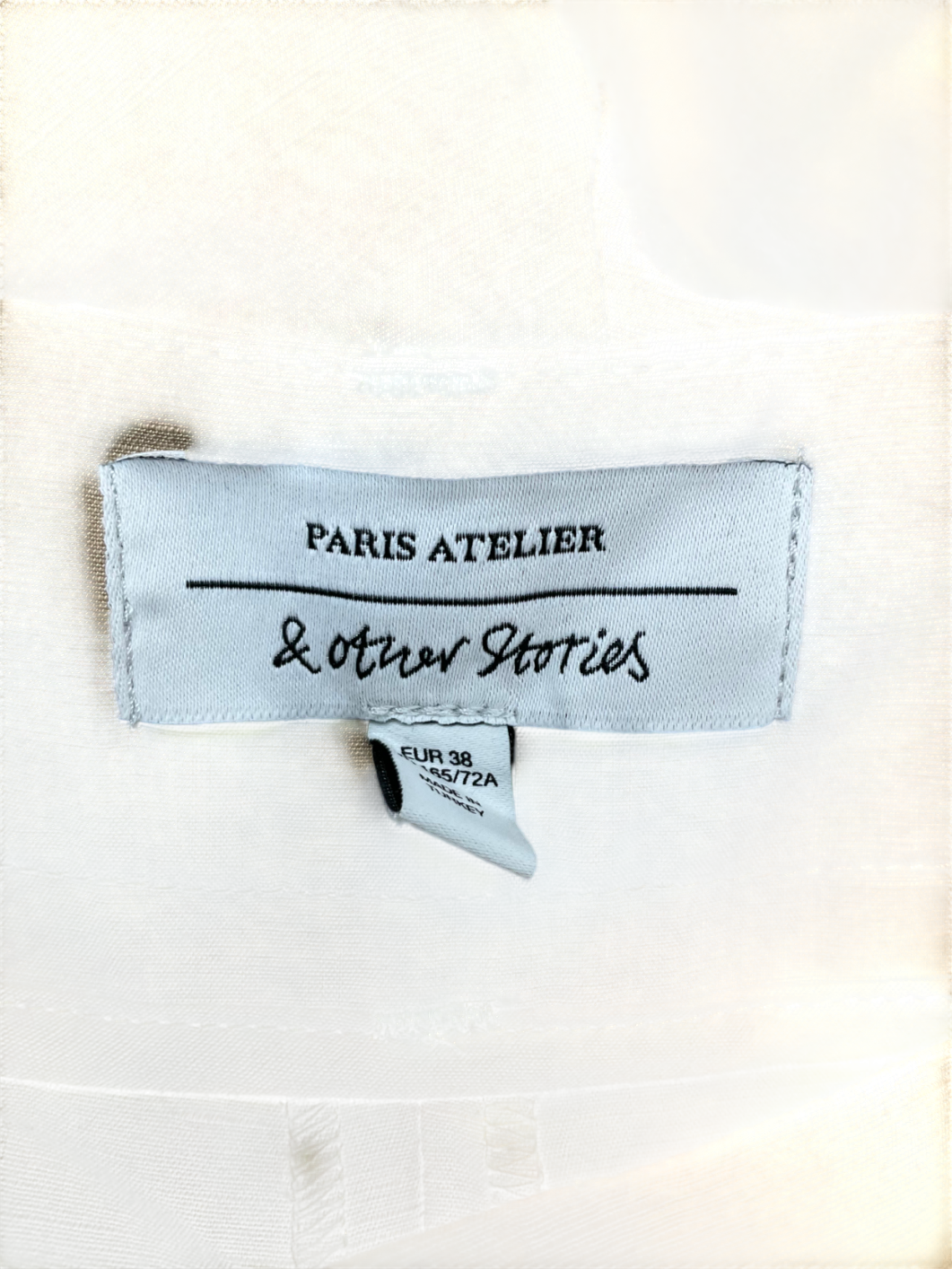 & Other Stories Beige Linen Blend Trousers UK 8